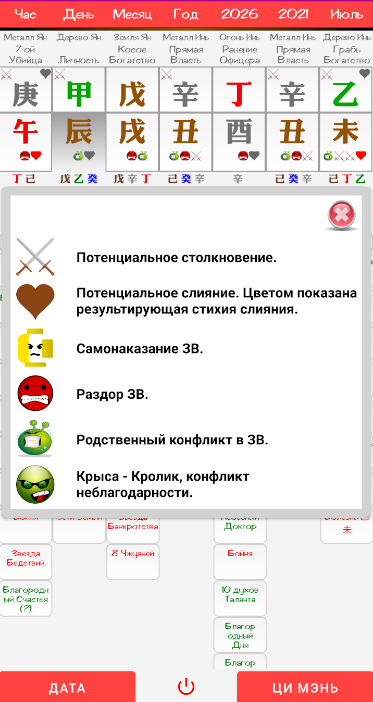 Калькулятор ба цзы николаева. MINGLI.ru калькулятор Бацзы.